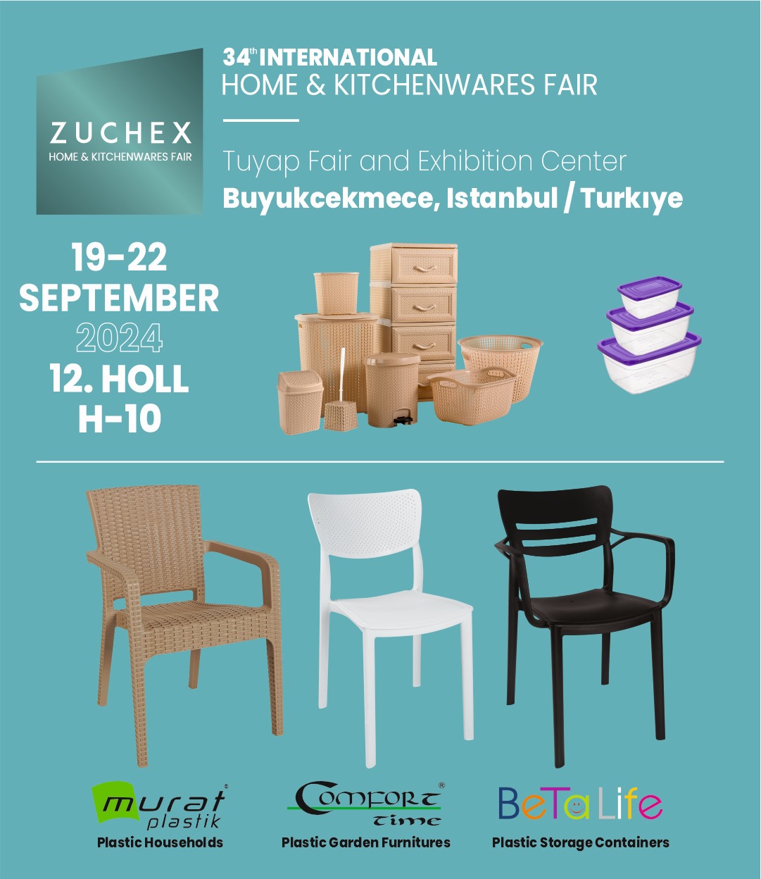 Züchex 33. Uluslararası Ev ve Mutfak Eşyaları Fuarındayız!